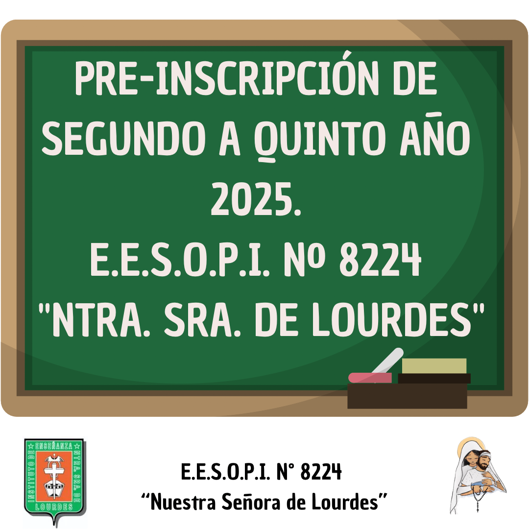 PRE-INSCRIPCIÓN  DE SEGUNDO A QUINTO AÑO 2025