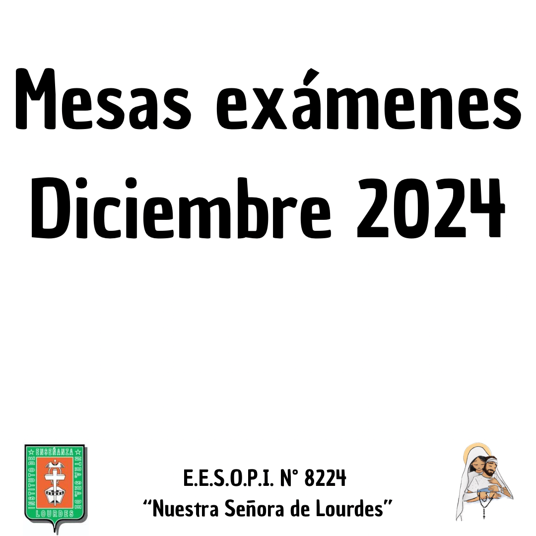 Mesas de exámenes Regulares 2024